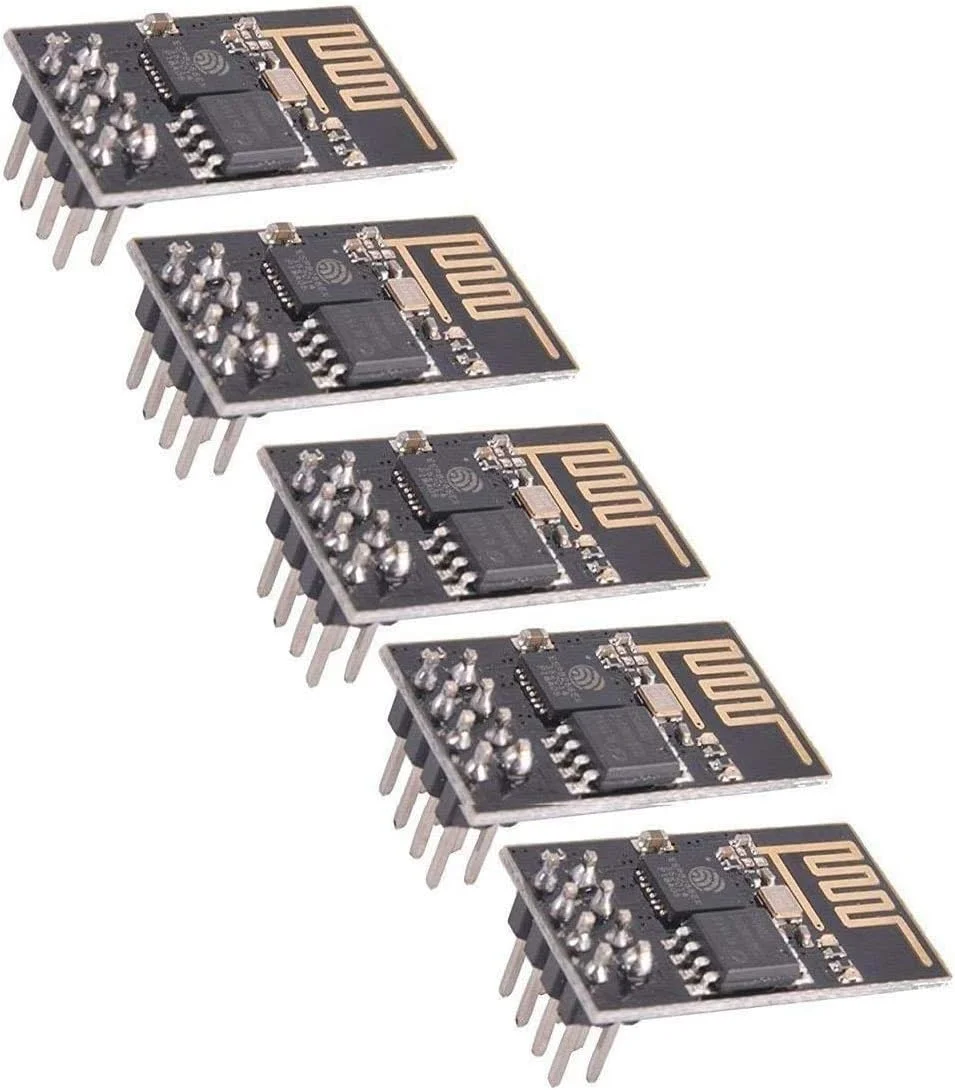 ماژول فرستنده و گیرنده وایرلس وای فای سری Esp8266 مدل Esp-01، 5 عددی