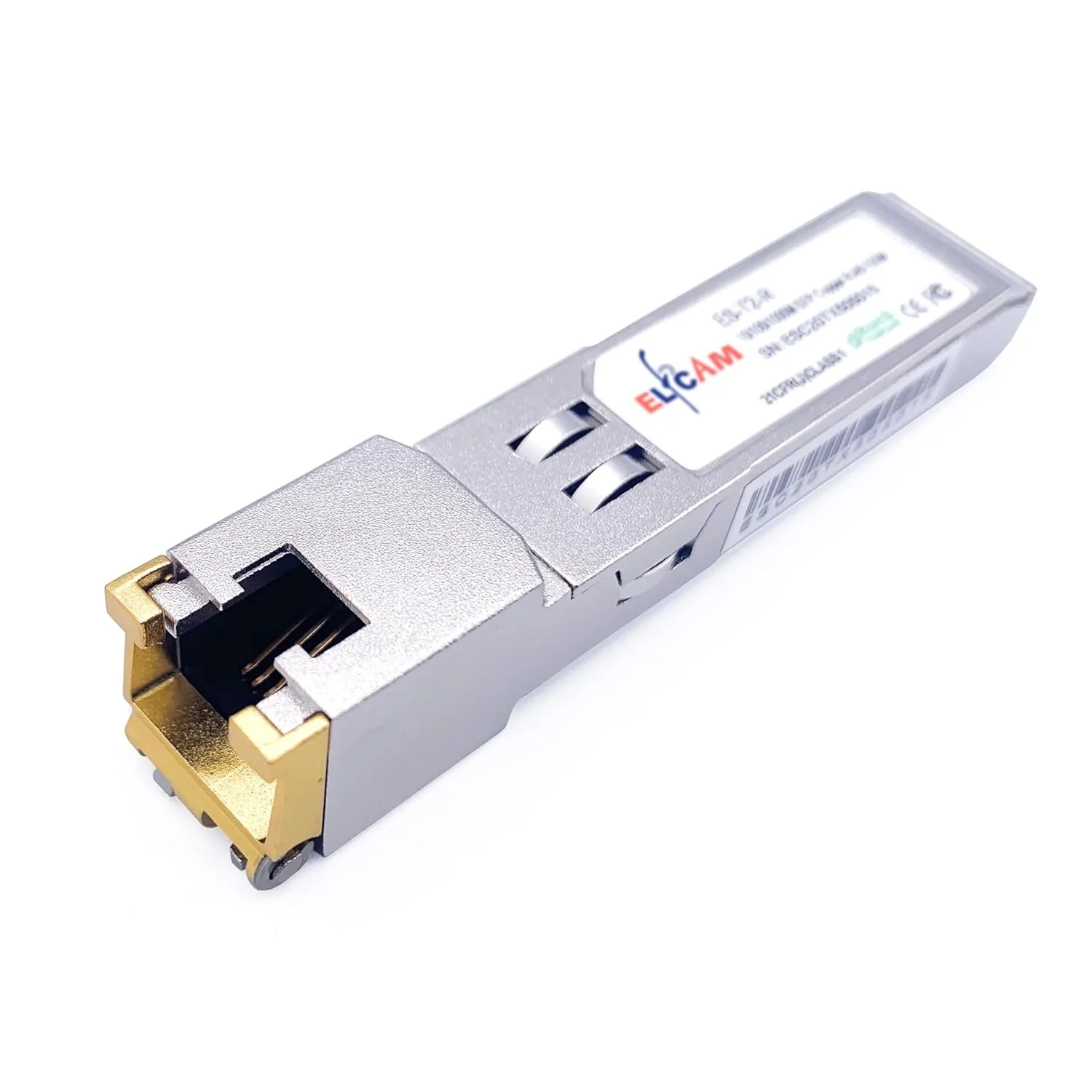 الفکم - ماژول فرستنده و گیرنده SFP+ به RJ45 سازگار با Freebox Ultra، ماژول فرستنده و گیرنده SFP+ ده گیگابیتی (10Gbase-T)، تا 30 متر روی کابل اترنت Cat 6A/ Cat 7/Cat 8