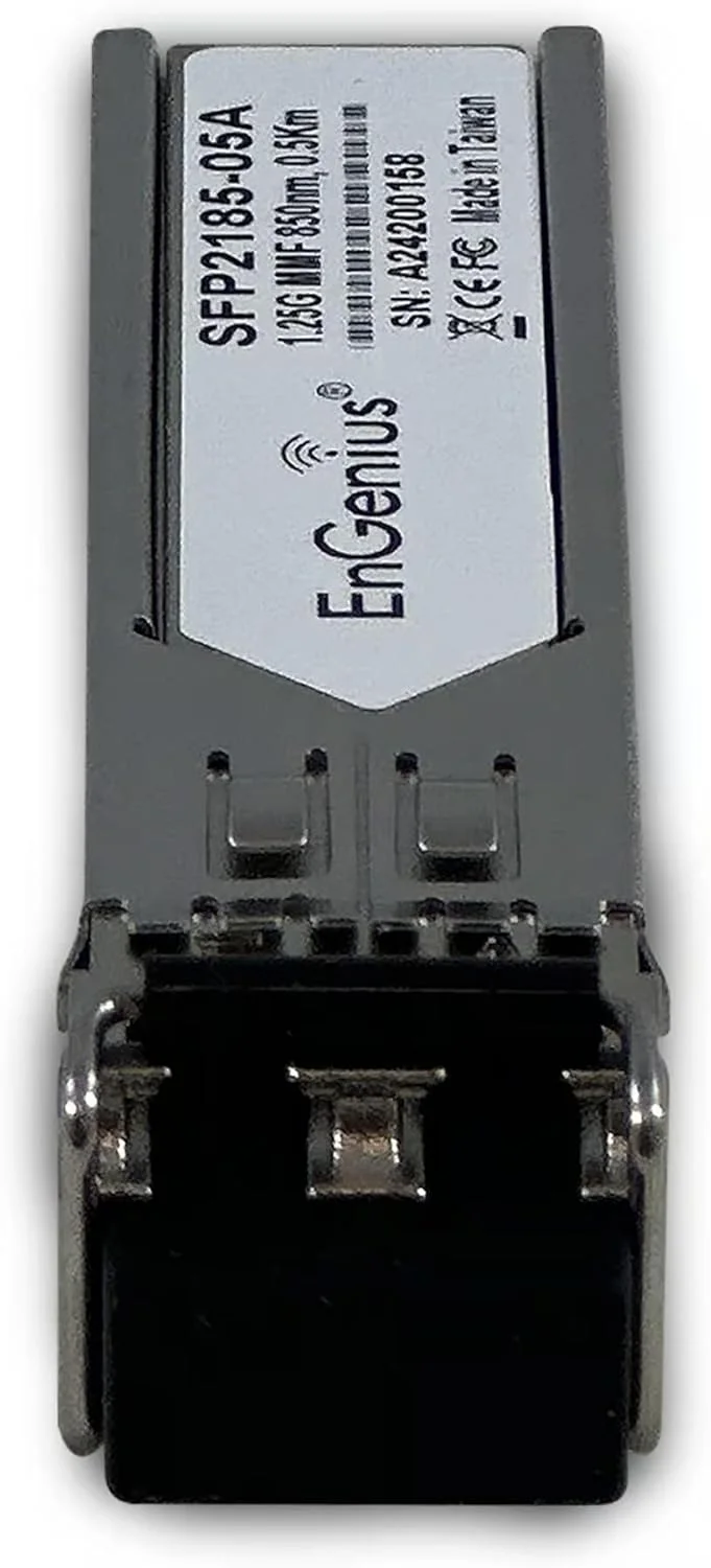 فرستنده و گیرنده چند حالته SFP ان‌جنیوس SFP2185-05A 1.25G، VCSEL 850 نانومتری، برد 500 متری، مشکی