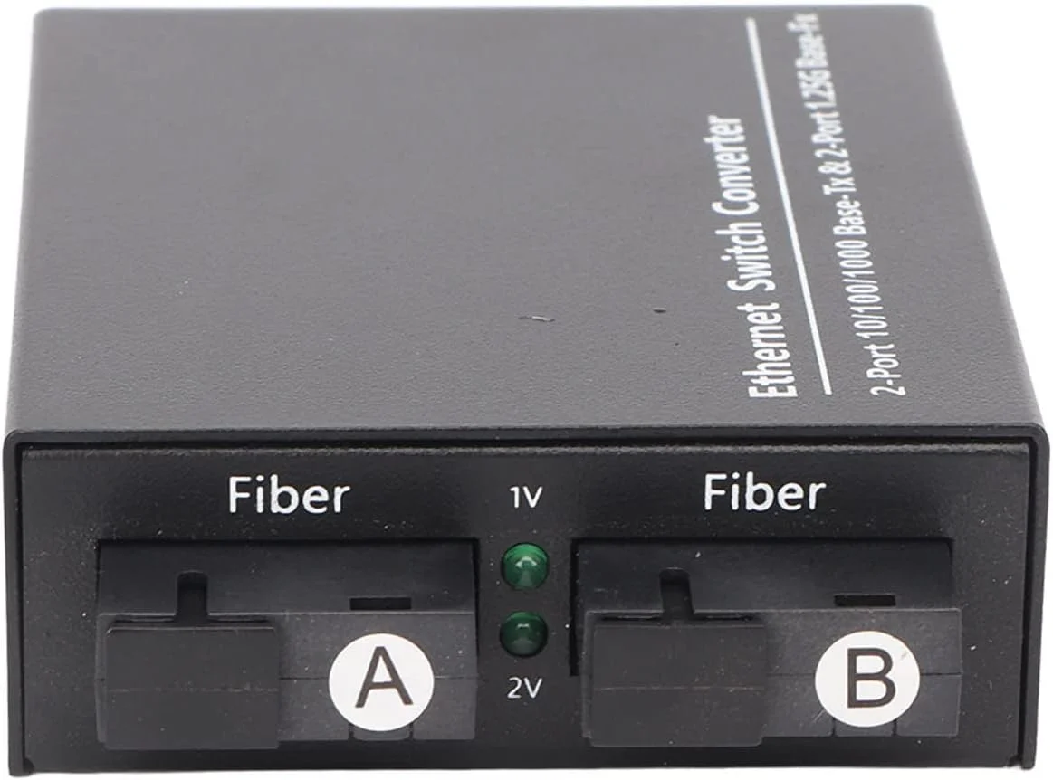 مبدل سوئیچ اترنت، فرستنده و گیرنده فیبر اترنت 1.25 گیگابیت بر ثانیه، کانکتور SC فیبر تک حالته اترنت، مبدل رسانه اترنت پورت RJ 45