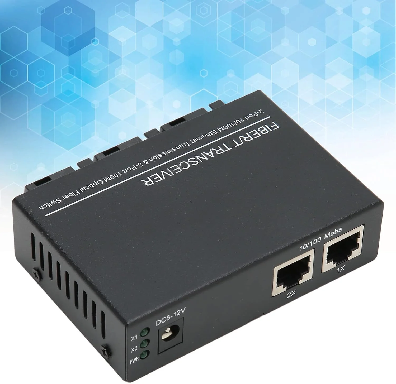 مبدل رسانه فیبر اترنت، فرستنده و گیرنده فیبر، مبدل رسانه پورت RJ45، Tx1310nm 10/100 مگابیت بر ثانیه 100-240 ولت