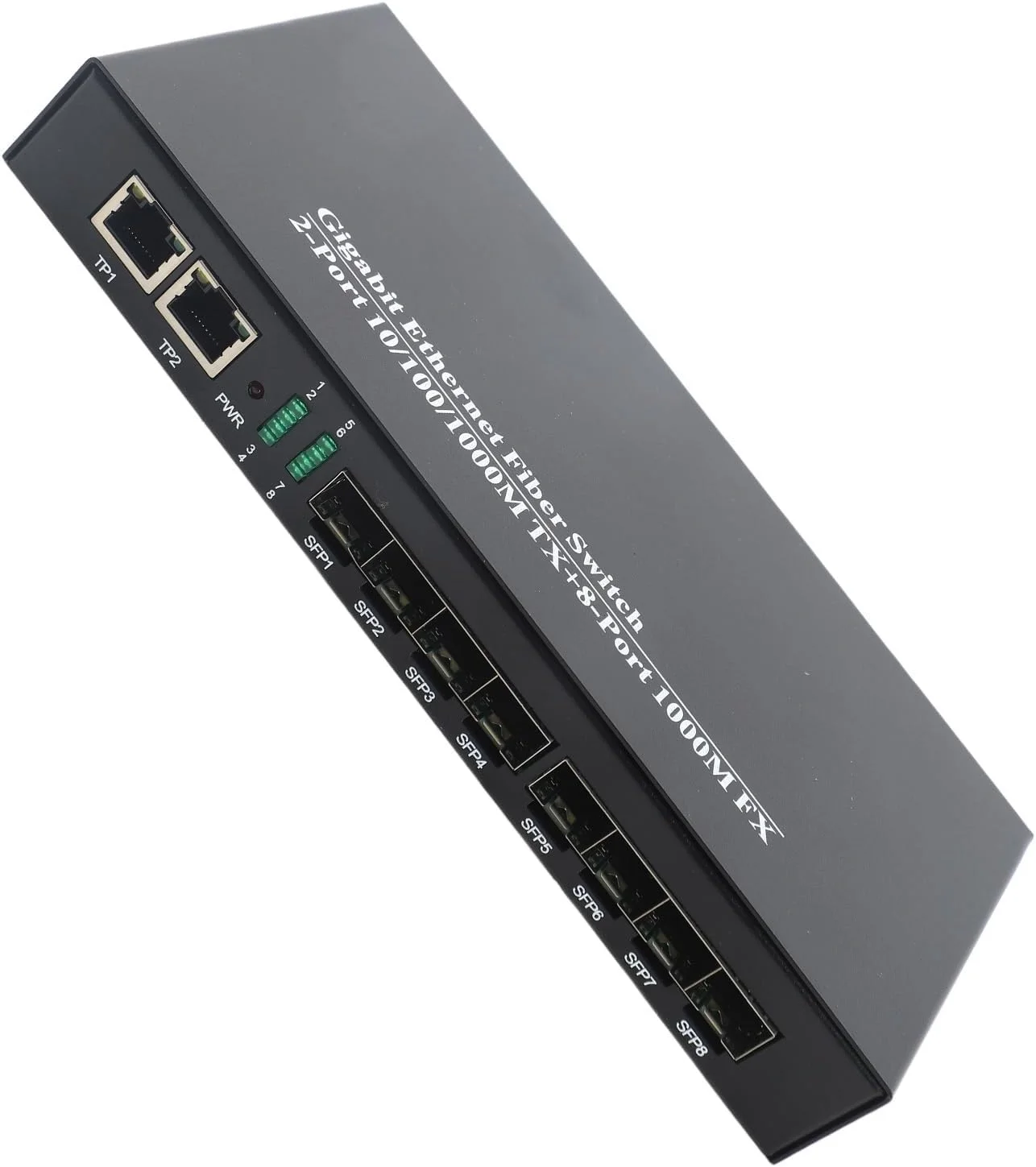 سوئیچ فیبر نوری گیگابیتی اترنت 1.25G SFP، لوازم جانبی شبکه، جنس آهن، مشکی