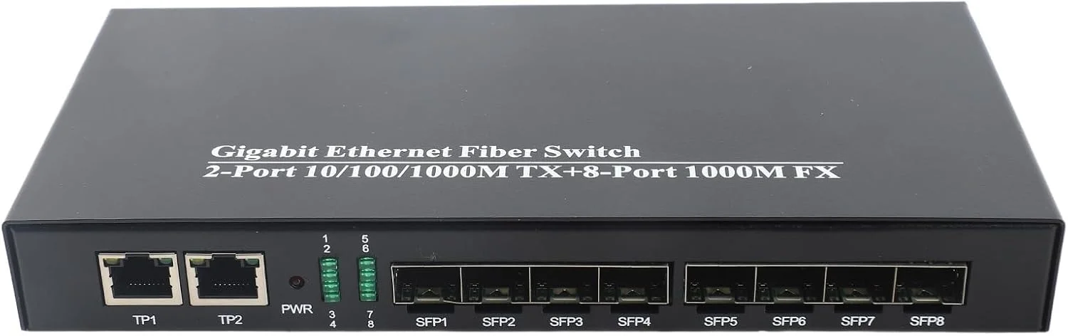 فرستنده و گیرنده سوئیچ فیبر نوری گیگابیتی اترنت، 1.25G 10/100/1000Mbs، فاصله انتقال 550 متر تا 10 کیلومتر، سازگاری بالا، انتقال پایدار و با تلفات کم، توسعه یافته