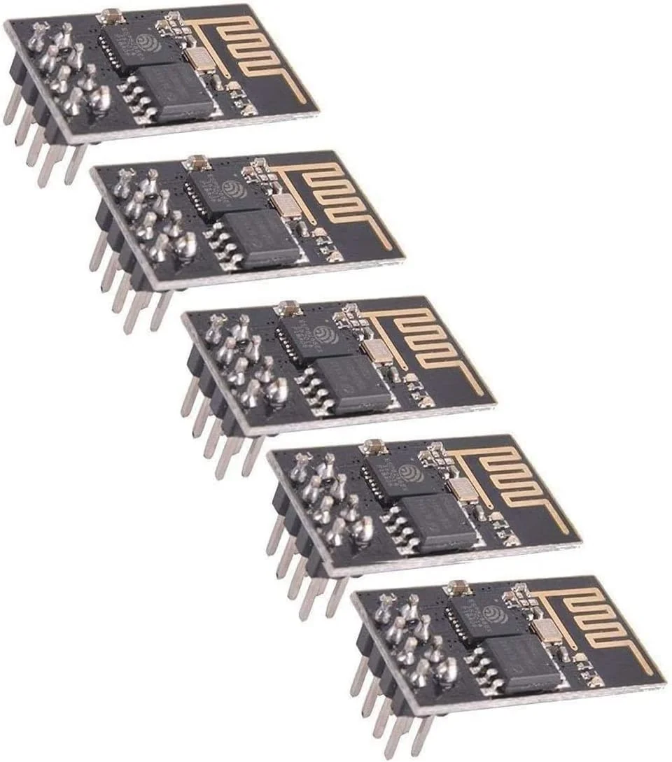 ماژول فرستنده و گیرنده وای فای سریال ESP8266 مدل ESP-01 (تعداد 5 عدد)