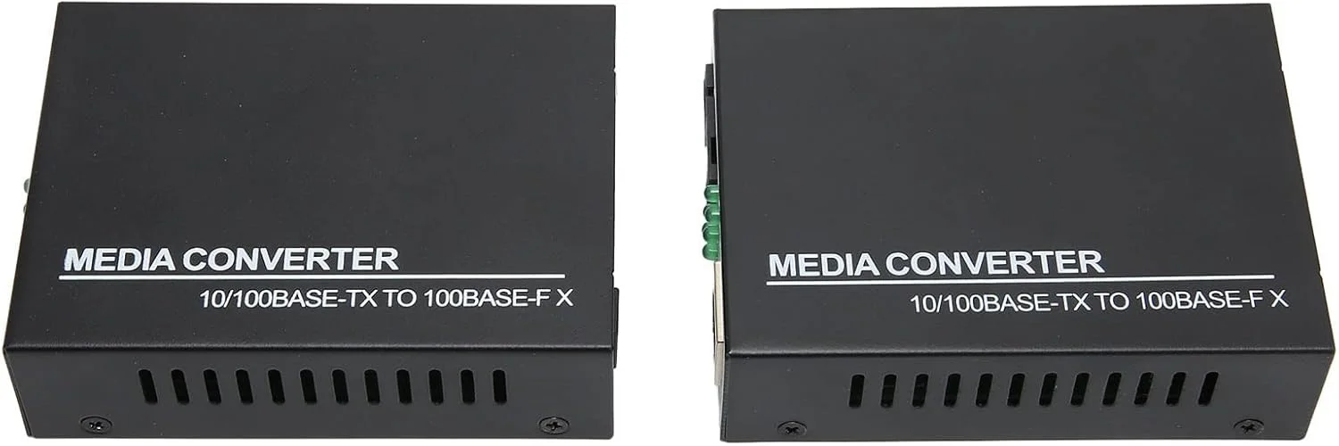 مبدل رسانه اترنت فیبر نوری TLG F1110SB 25A/B، تک حالته 10/100Base TX به 100Base FX، RJ45 به SC، فرستنده و گیرنده فیبر نوری تا 25 کیلومتر.