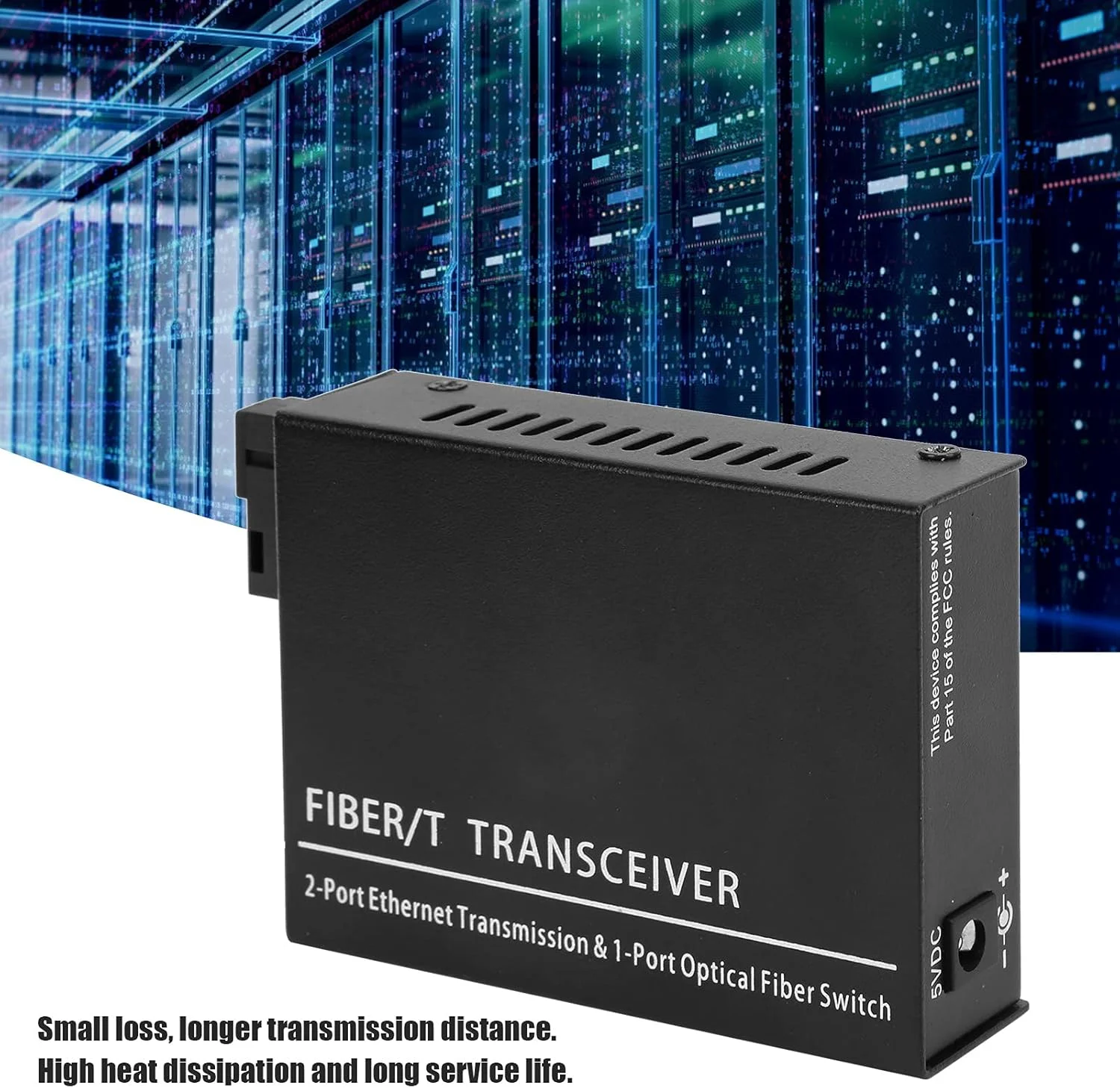 فرستنده و گیرنده فیبر نوری XXS1F2G POE با رابط SC/FC/ST/SFP، فرستنده و گیرنده فیبر نوری DC5V/2A