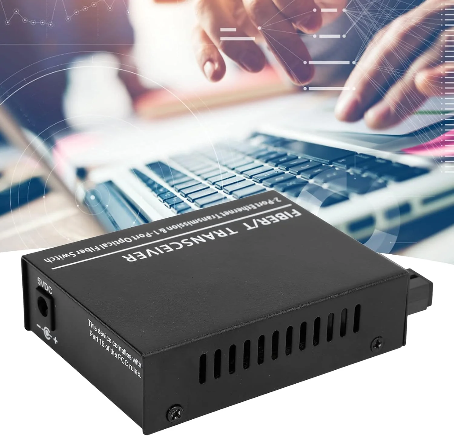 فرستنده و گیرنده فیبر نوری XXS1F2G POE با رابط SC/FC/ST/SFP، فرستنده و گیرنده فیبر نوری DC5V/2A