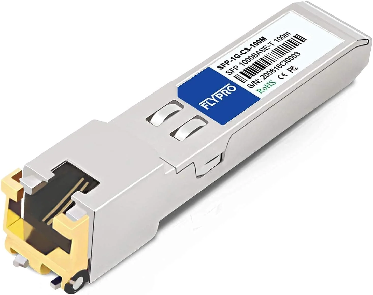 ماژول SFP به RJ45 1000Base-T، ماژول مسی 1.25G SFP RJ45، فرستنده و گیرنده اترنت برای سیسکو GLC-T/SFP-GE-T، مراکی، یوبیکیوتی UF-RJ45-1G، میکروتیک، نت گیر، سوپرمیکرو، برودکام، دی-لینک، تی پی-لینک