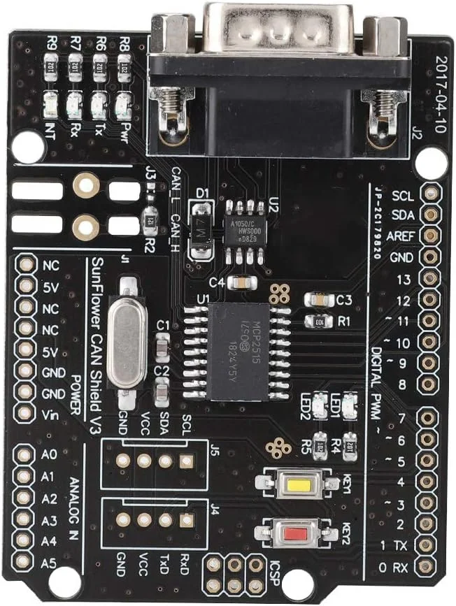 Fren CAN، کارایی قوی MCP2515 Canbus، ABS برای اتوماسیون صنعتی حمل و نقل، فرستنده و گیرنده های شبکه ولتاژ کاری 4.8-5.2 ولت رابط SPI پرسرعت سرعت تا 10 مگاهرتز