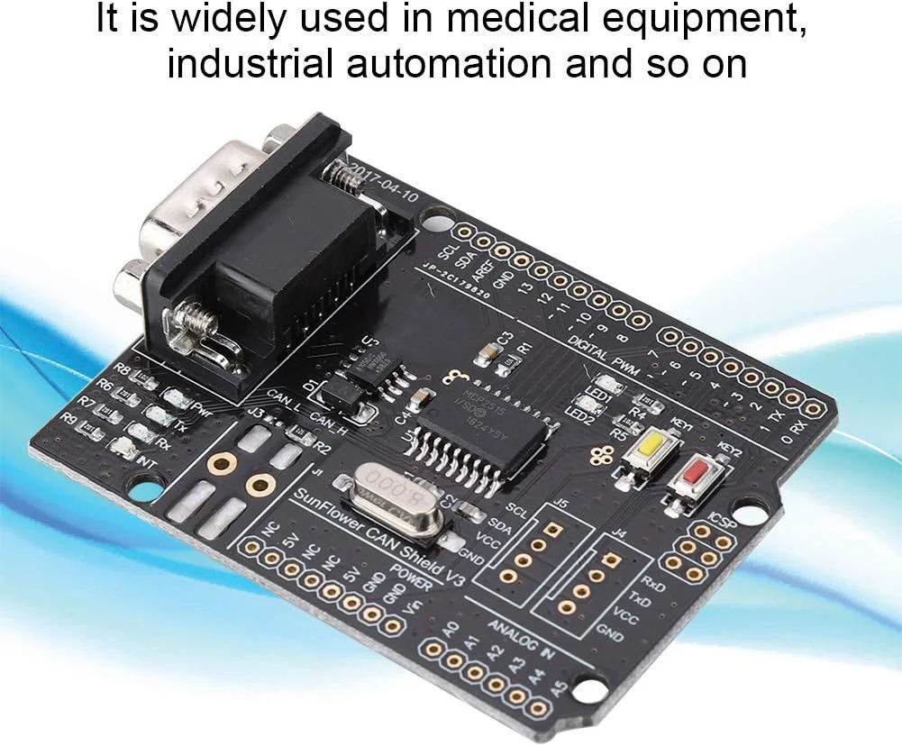 Fren CAN، کارایی قوی MCP2515 Canbus، ABS برای اتوماسیون صنعتی حمل و نقل، فرستنده و گیرنده های شبکه ولتاژ کاری 4.8-5.2 ولت رابط SPI پرسرعت سرعت تا 10 مگاهرتز