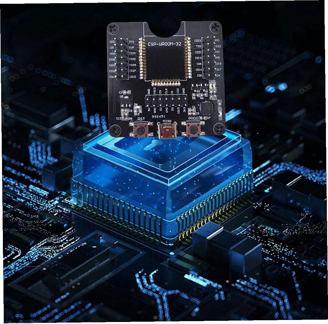 برد تست ESP32 ماژول FORESP-WROOM-32 ابزار تست دسته ای ماژول فرستنده و گیرنده بی سیم WiFi