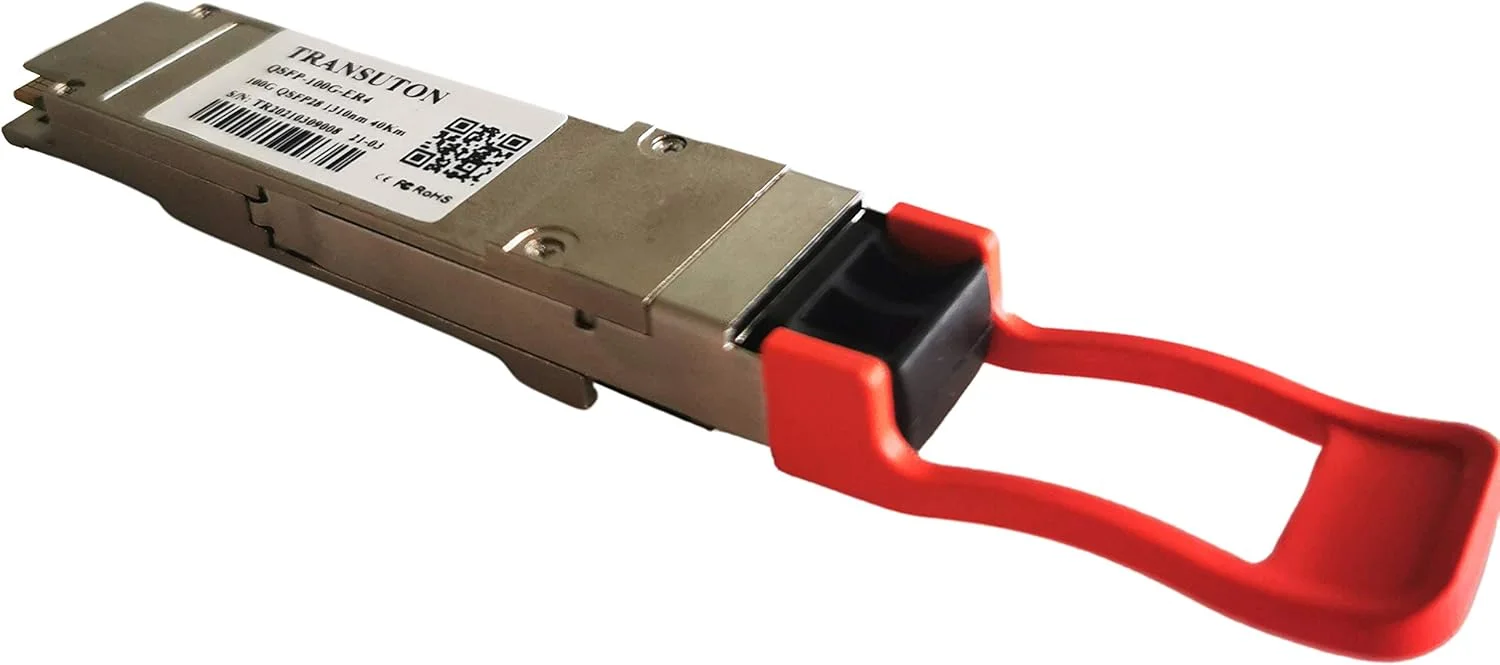 فرستنده و گیرنده اترنت 100G گیگابیتی QSFP28، ماژول فیبر نوری 100GBASE-ER4 برای Dell QSFP28-100G-ER4، 100 گیگابیت بر ثانیه، 1310 نانومتر، 40 کیلومتر، DDM، LC، SMF