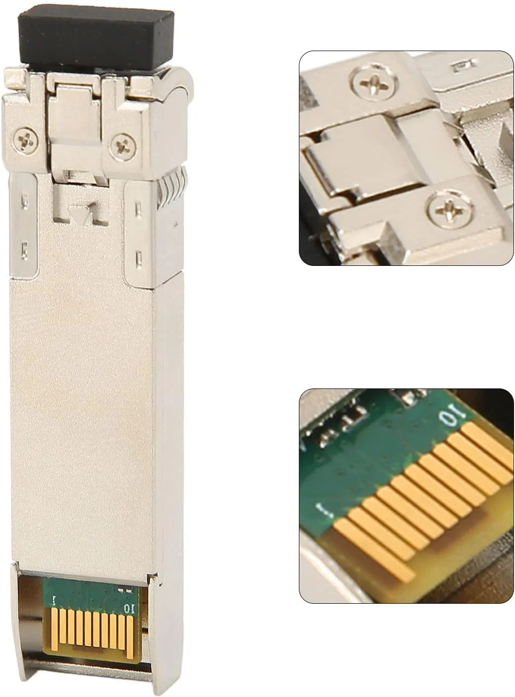 ماژول نوری SFP+ گیگابیتی GOWENIC 10GBase SM1330 تک حالته، LC، تا 10 کیلومتر، ماژول فرستنده و گیرنده نوری TX1330nm با پشتیبانی از DDM برای سوئیچ ها و روترهای فیبر نوری