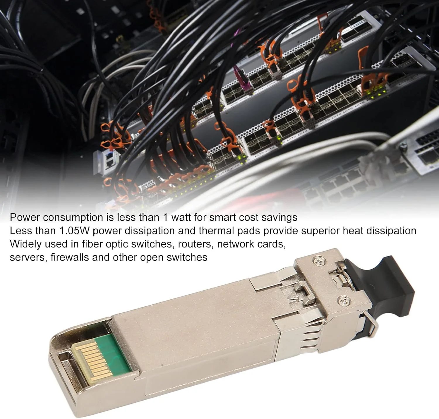 ماژول فیبر نوری 25GBase SFP، فرستنده و گیرنده گیگابیتی SFP چند حالته فیبر دوگانه، SFP به اترنت ماژولار، تا 100 متر، پشتیبانی از DDM LC برای سوئیچ ها و روترهای فیبر