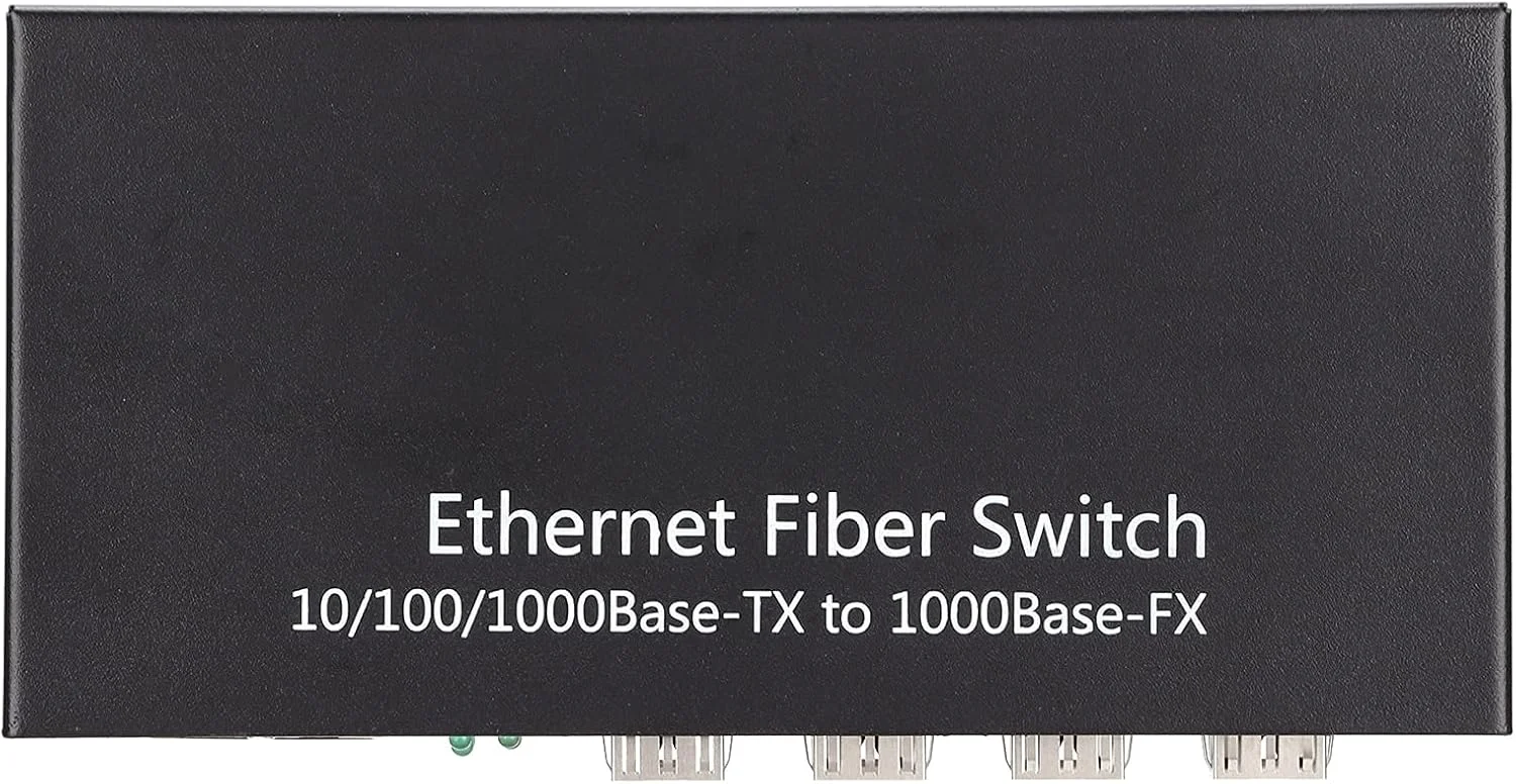 مبدل رسانه گیگابیتی اترنت تک حالته، SFP SC فیبر 4 پورت 1000Base-SXLX به 2 پورت RJ45 10/100/1000 ماژول فرستنده و گیرنده حسگر خودکار شبکه