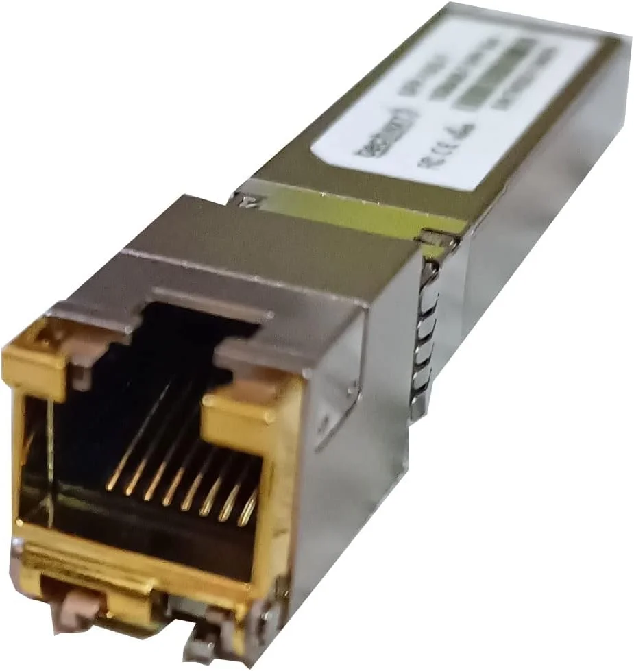 فرستنده و گیرنده نوری هانوتک 10G SFP+ الکتریکی RJ45، ماژول مسی اترنت 10Gbase-T SFP+، 300 متر