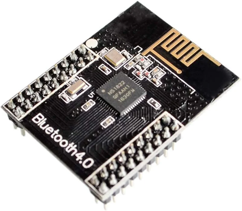 HiLetgo دو عدد ماژول بلوتوث وایرلس NRF51822 CORE51822 2.4GHz BT4.0 برد ارتباطی بلوتوث 4.0 فرستنده و گیرنده RF آنتن SPI I2C UART