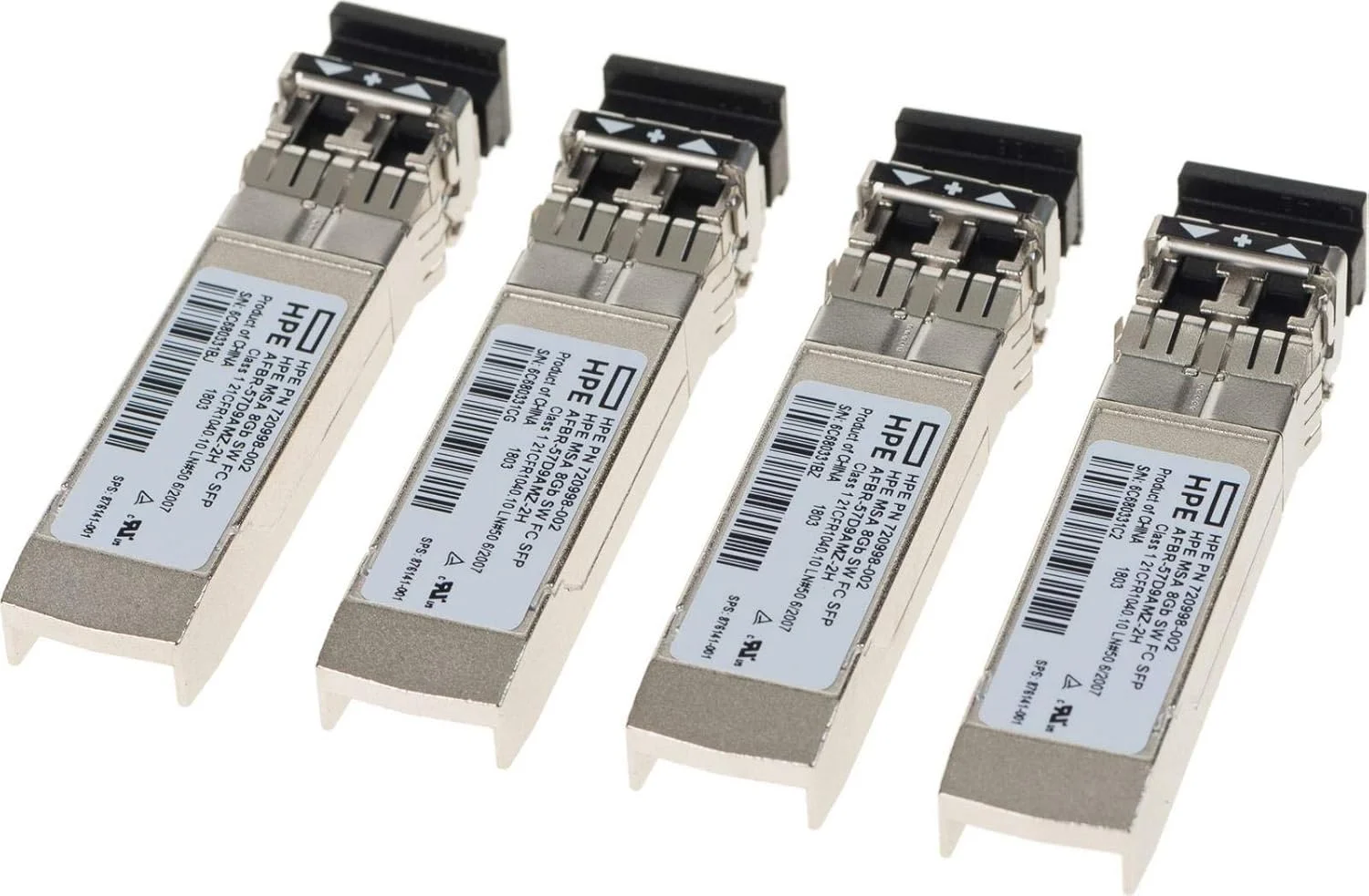 فرستنده و گیرنده HPE MSA 16Gb Short Wave Fibre Channel SFP+ بسته 4 عددی (C8R24B)
