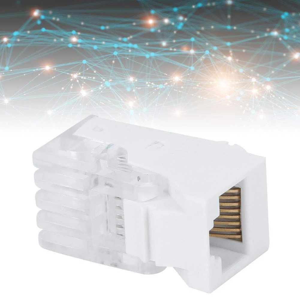 ماژول اطلاعاتی RJ45، فرستنده و گیرنده معمولی تزریق مس Pc/Abs/فسفات