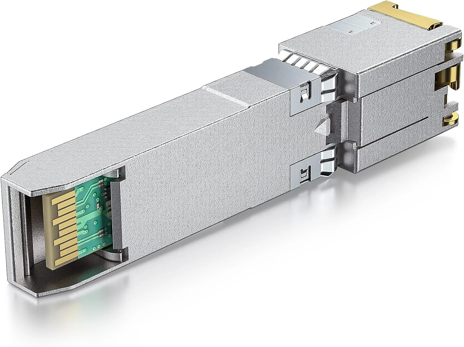 ماژول 10Gb SFP+ RJ45 آیپولکس، ماژول اترنت 10Gbase-T با پشتیبانی از 10G/5G/2.5G، تا 30 متر، سازگار با سیسکو، یوبیکویتی، یونی‌فای، مراکی، میکروتیک، سوپرمیکرو و غیره (مدل: RTL8261)