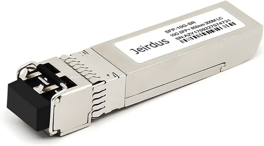 ماژول فرستنده و گیرنده سیسکو SFP-10G-SR SFP+، SFP SR با سرعت 10 گیگابیت بر ثانیه، 10GBase-SR (MMF، 850 نانومتر، 300 متر، LC)