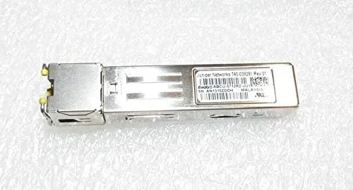 فرستنده و گیرنده SFP اترنت گیگابیتی Juniper Networks مدل SFP1GEFEET با شناسه SFP-1GE-FE-E-T
