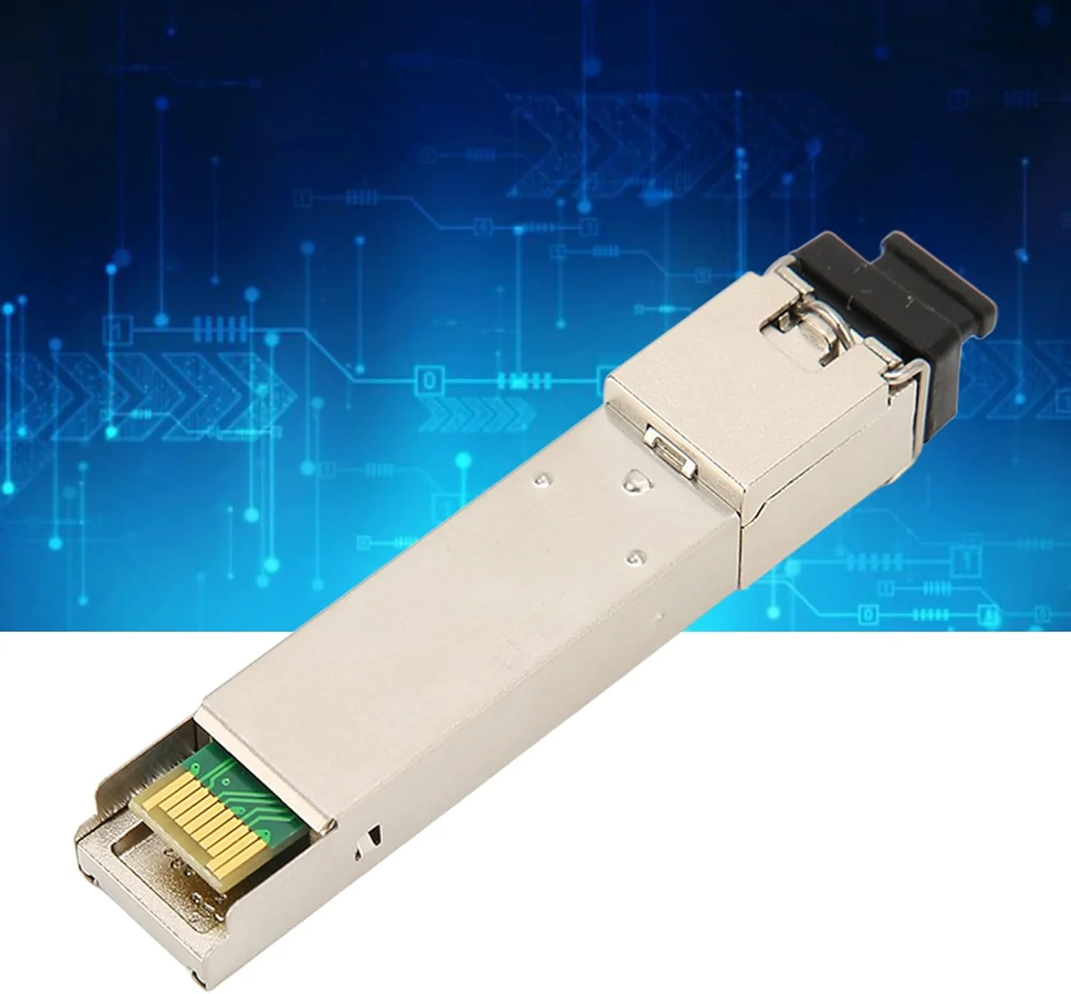 ماژول SFP، 1.25G سینگل مُد سینگل فیبر، فاصله انتقال 20 کیلومتر، آلیاژ روی، عملکرد DDM، فرستنده و گیرنده فیبر نوری SFP GE SC SM1550