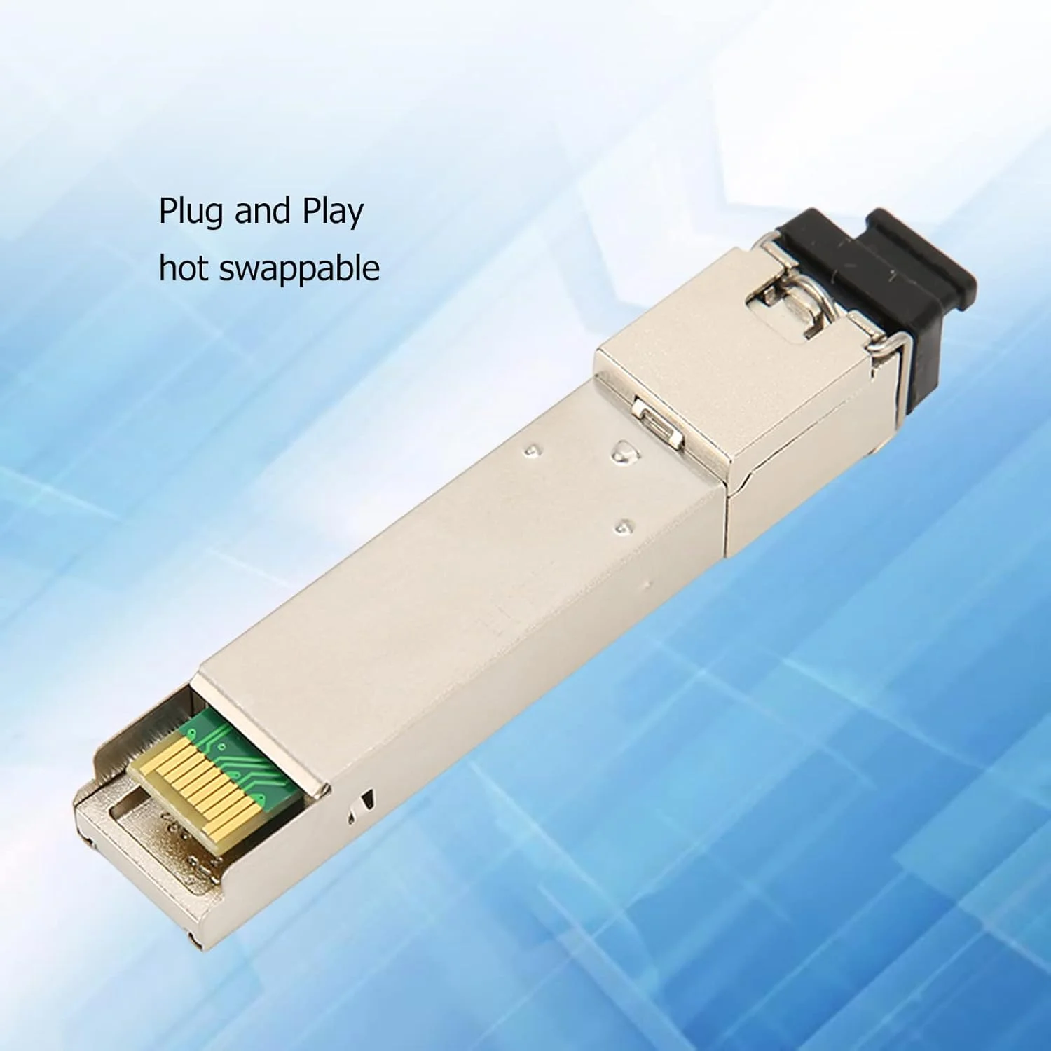 ماژول SFP، 1.25G سینگل مُد سینگل فیبر، فاصله انتقال 20 کیلومتر، آلیاژ روی، عملکرد DDM، فرستنده و گیرنده فیبر نوری SFP GE SC SM1550