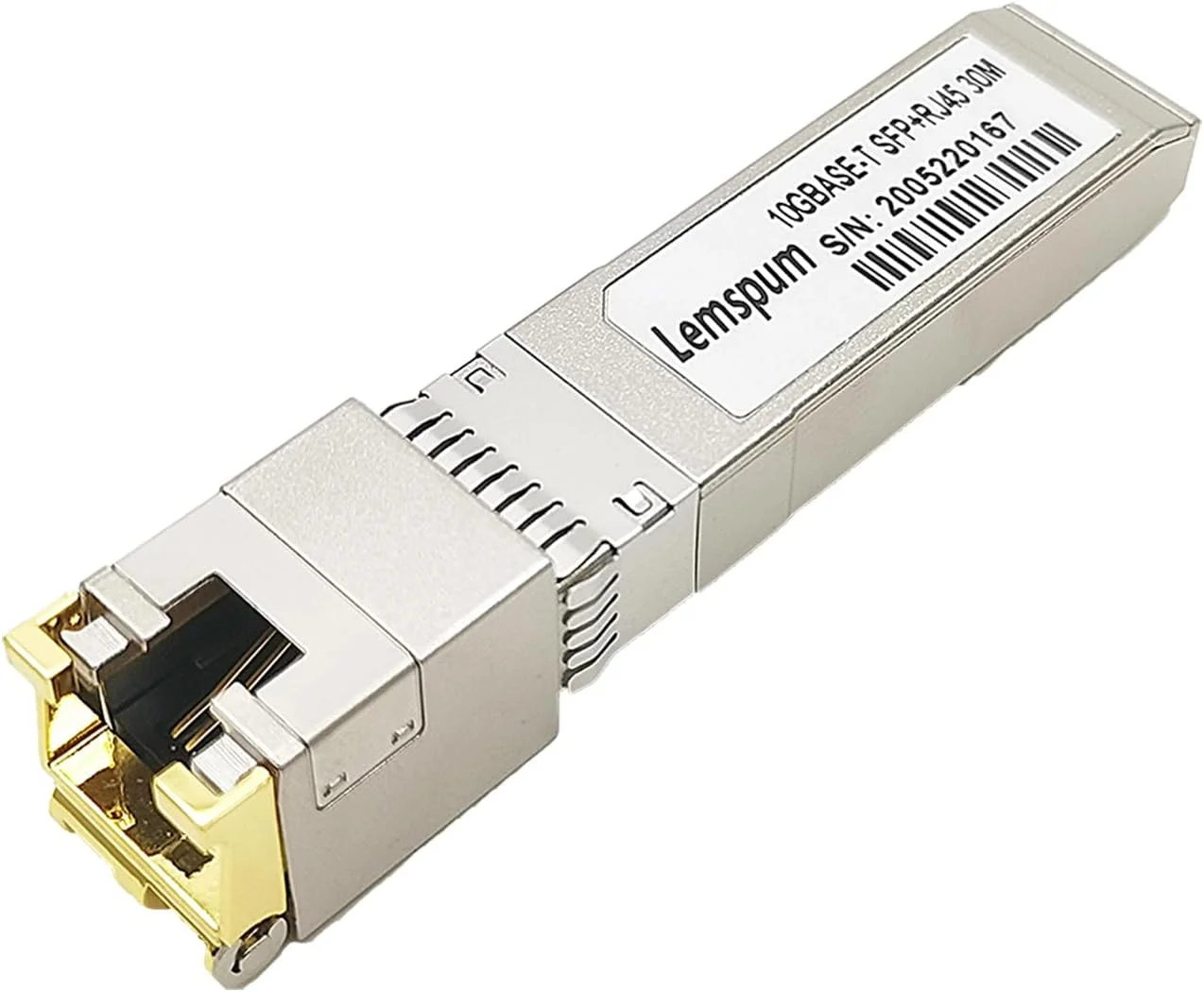فرستنده و گیرنده 10GBASE-T SFP+ به RJ45، ماژول فرستنده و گیرنده نوری 10Gbe مسی 30 متری RJ-45 سازگار با سیسکو، یوبیکویتی UniFi UF-RJ45-10G، مراکی، میکروتیک، سوپرمیکرو، 1 عدد