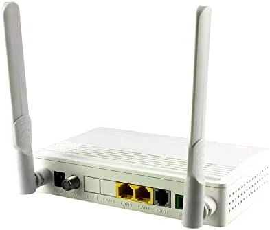 محصولات شبکه فرستنده-گیرنده فیبر نوری 2 پورت EPON ONU فیبر Cat تجهیزات خانگی 1G1F+WIFI+CATV+1 پورت تلفن POTS