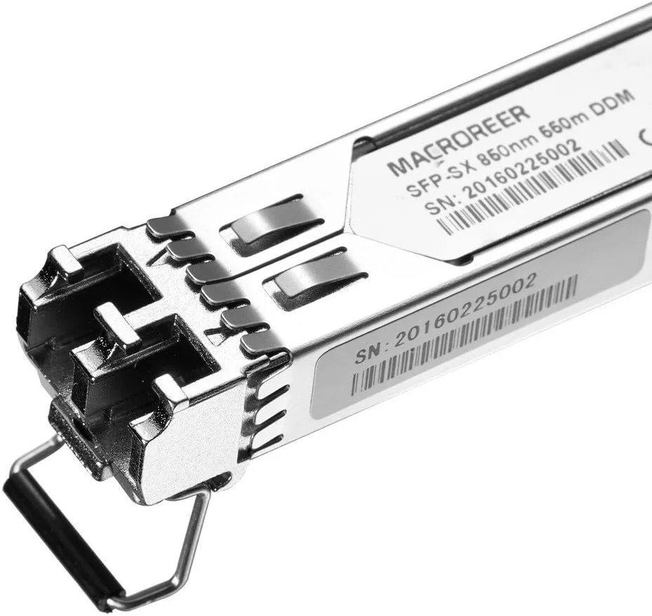ماژول SFP گیگابیتی Macroreer برای Ubiquiti، 1000BASE-SX، چند حالته، Mini-GBIC، 850 نانومتر، 550 متر