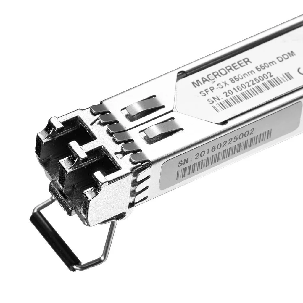 ماژول SFP گیگابیتی Macroreer مدل J4858C سازگار با HP، چند حالته Mini-GBIC 850 نانومتر 550 متر، بسته 4 عددی