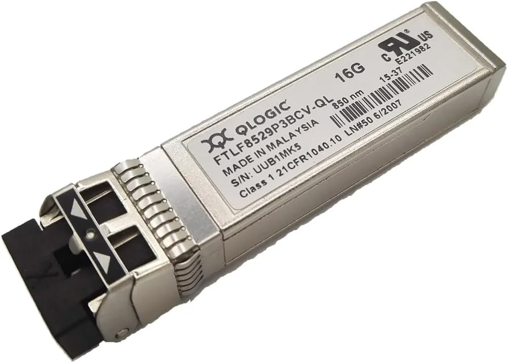 ماژول اس پی اف جدید 16 گیگابایت SW SFP+ Qlogic FTLF8529P3BCV-QL فرستنده و گیرنده نوری 850 نانومتر ماژول فیبر 16G