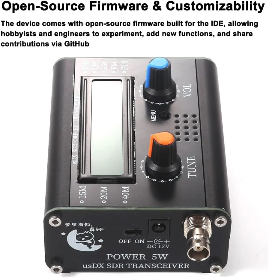 فرستنده و گیرنده Morelian 5W usDX QRP QCX-SSB به SSB سه باندی تمام حالته فرکانس بالا با میکروفون دستی