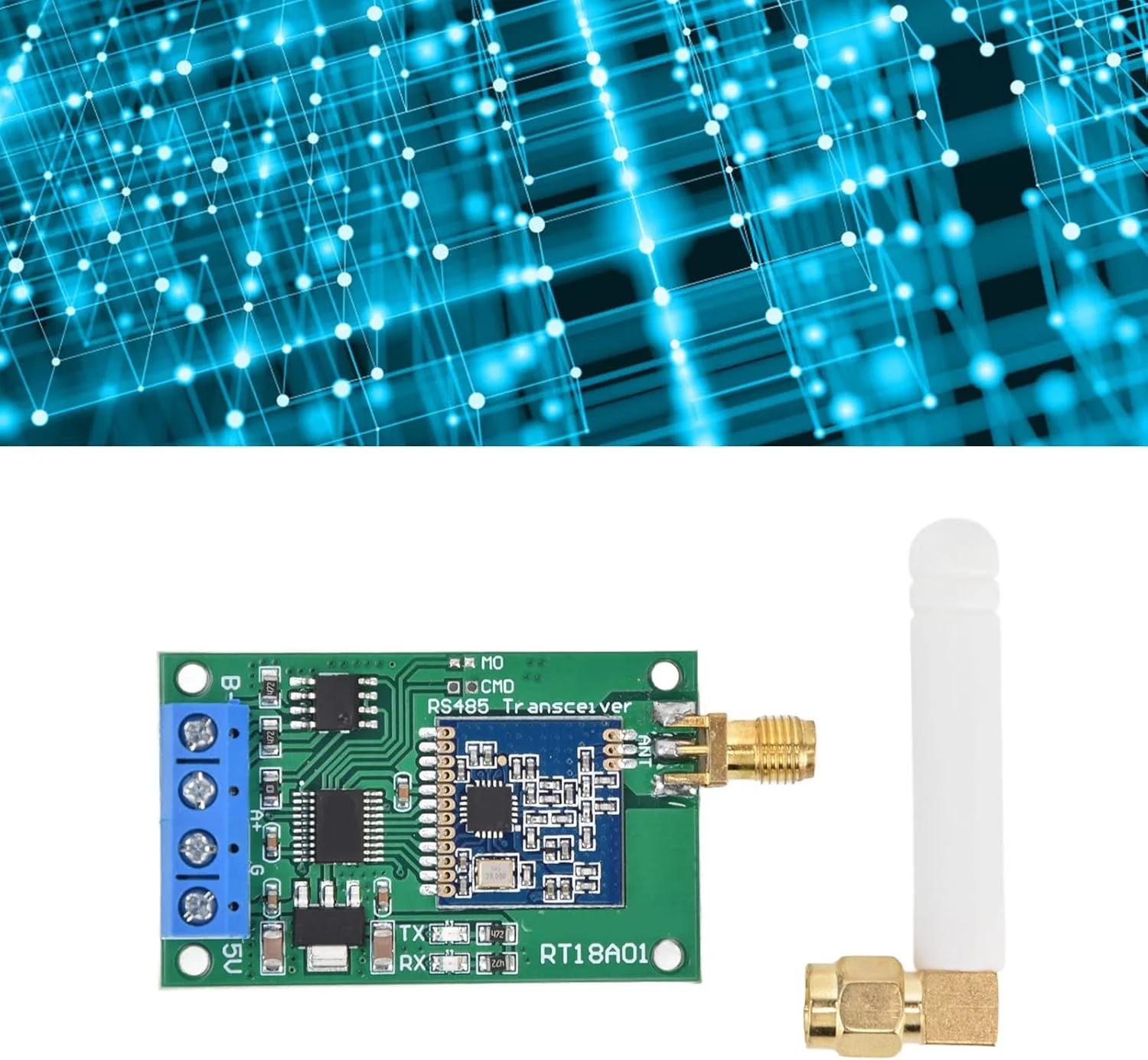 فرستنده و گیرنده شبکه RS485، کوچک‌سازی UHF، وزن کم، فاصله 500 متر، ماژول FR، قدرت قوی 868 مگاهرتز