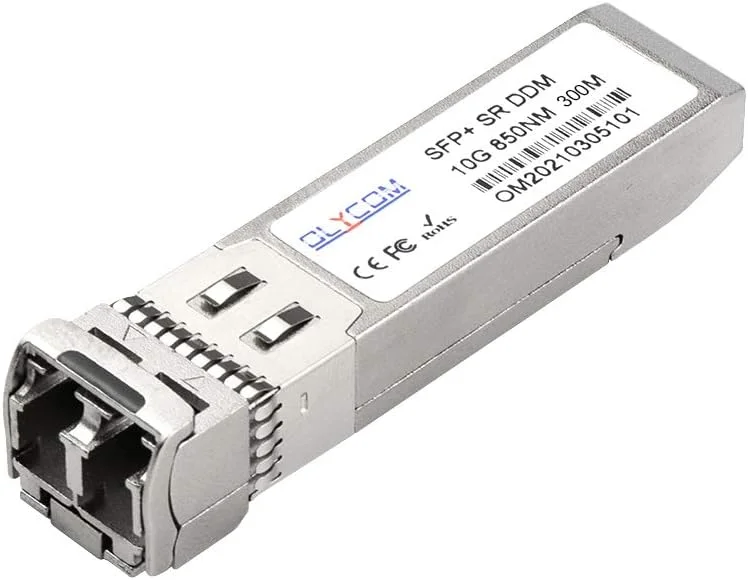 فرستنده و گیرنده 10G SFP+ LC چند حالته 850 نانومتر 300 متر DDM 10GBase-SR SFP+ سازگار با Cisco SFP-10G-SR Ubiquiti UF-MM-10G و سایر سوئیچ های باز