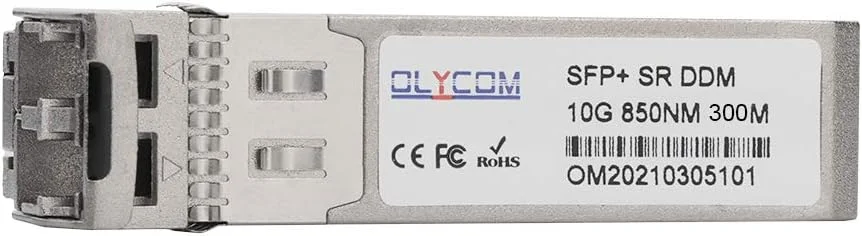 فرستنده و گیرنده 10G SFP+ LC چند حالته 850 نانومتر 300 متر DDM 10GBase-SR SFP+ سازگار با Cisco SFP-10G-SR Ubiquiti UF-MM-10G و سایر سوئیچ های باز