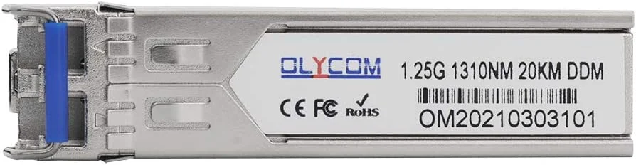 دو عدد ماژول صنعتی SFP 1.25Gb/s فرستنده و گیرنده فیبر 20 کیلومتری Duplex LC 1310nm Single-Mode DDM