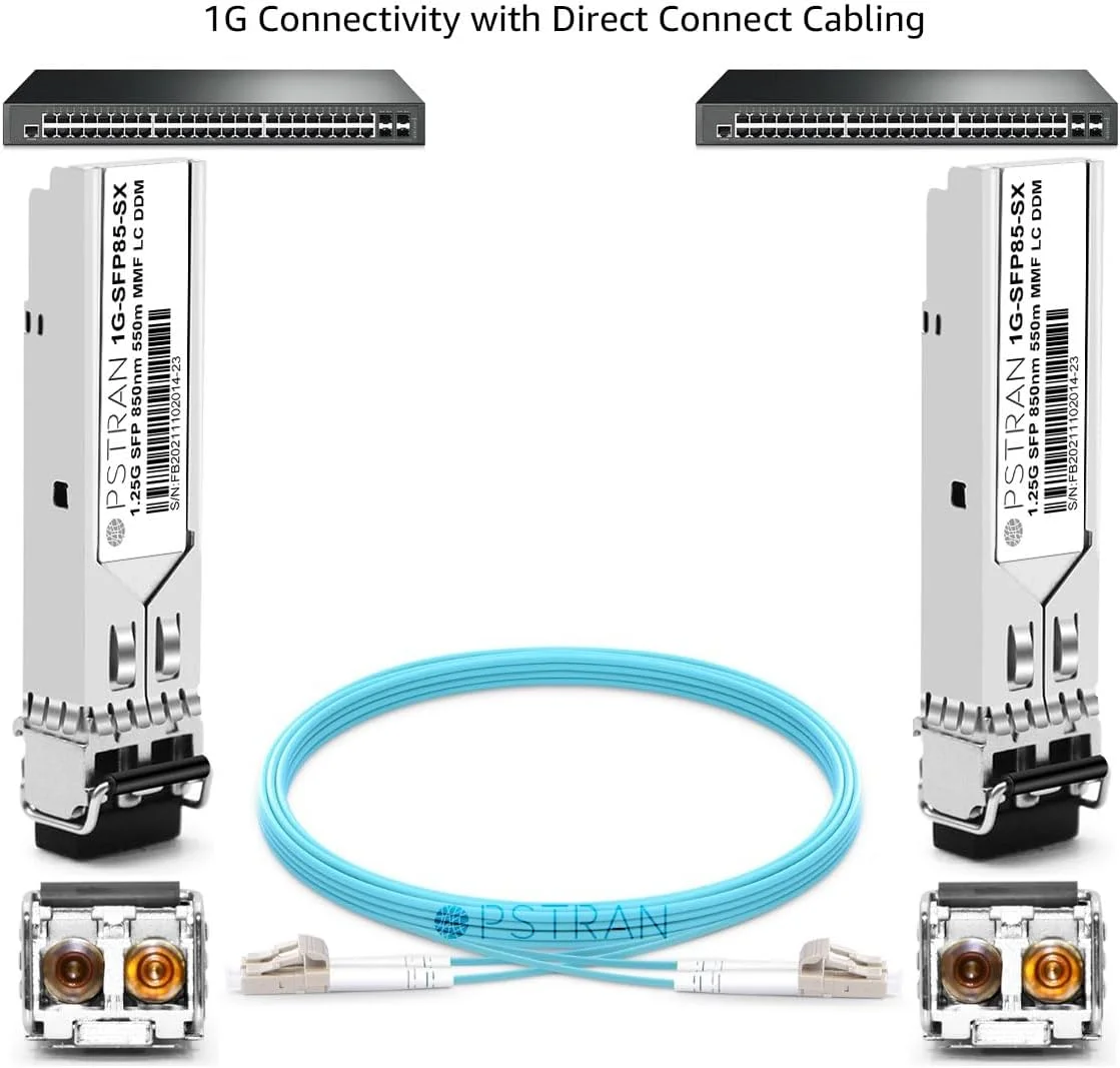 ماژول فرستنده و گیرنده نوری OPSTRAN 1000BASE-SX SFP سازگار با Fortinet FN-TRAN-SX FG-TRAN-SX FR-TRAN-SX 850nm 550m DDM Duplex LC MMF