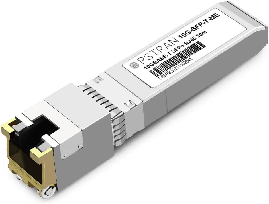 ماژول فرستنده و گیرنده مسی 10GBASE-T SFP+ به RJ45 سازگار با Mellanox MFM1T02A-T Brocade 10G-SFPP-T Extreme 10338 10301-T 10G SFP+ 30m Cat6a/7