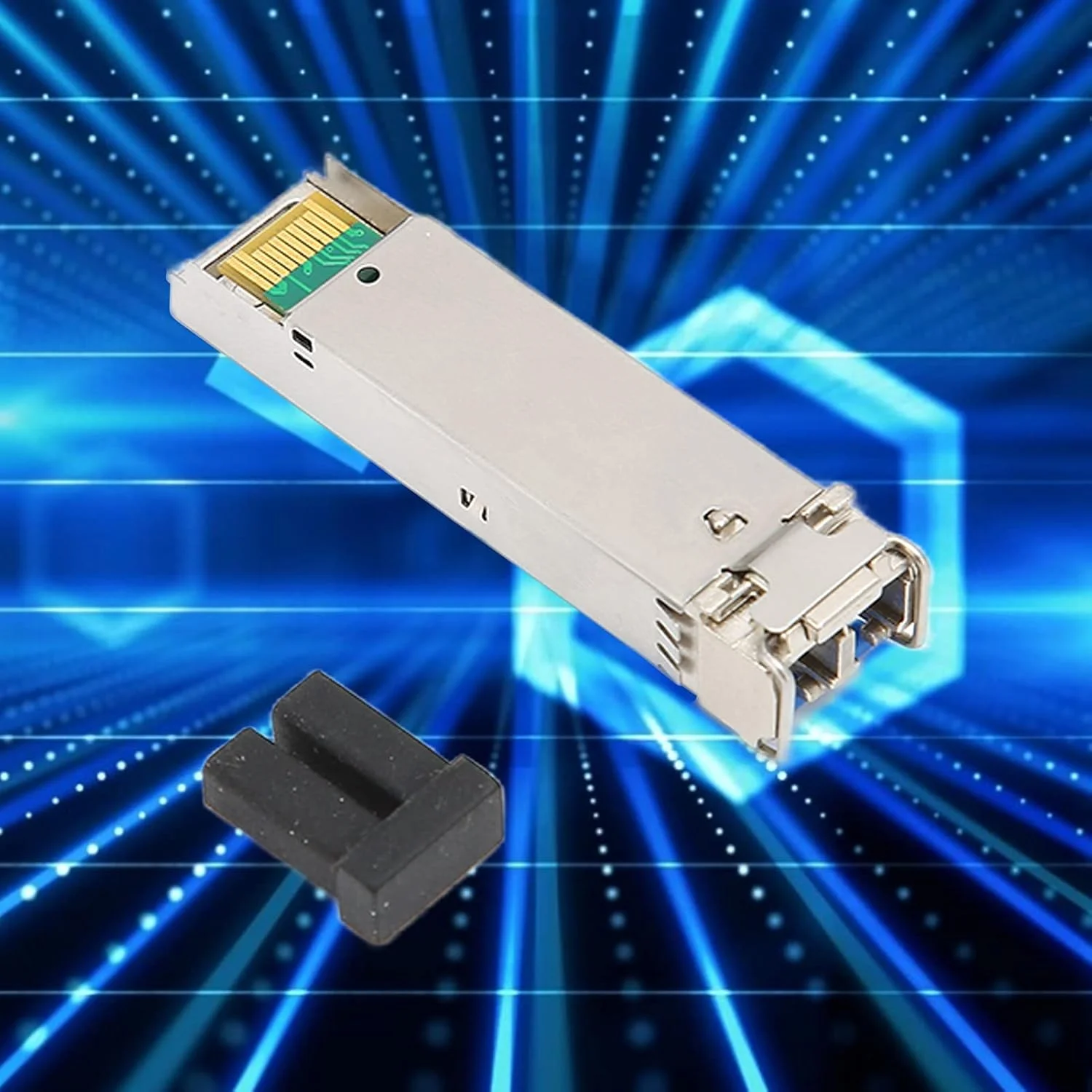 ماژول نوری SFP، رابط LC تک حالته، مسافت انتقال 20 کیلومتر، فرستنده و گیرنده SFP برای سوئیچ نوری، مطابق با SFP MSA و SFF 8472 (فیبر دوگانه تک حالته)