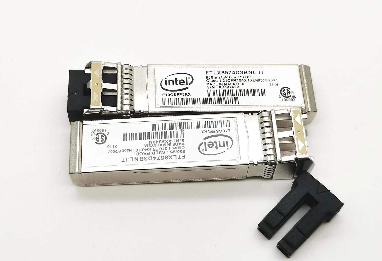 فرستنده و گیرنده نوری جدید 10Gb LC SFP برای Intel FTLX8574D3BNL-IT 850nm 400M نسخه دوره 21/22 مدل E10GSFP5RX 10GBASE-SR SFP+