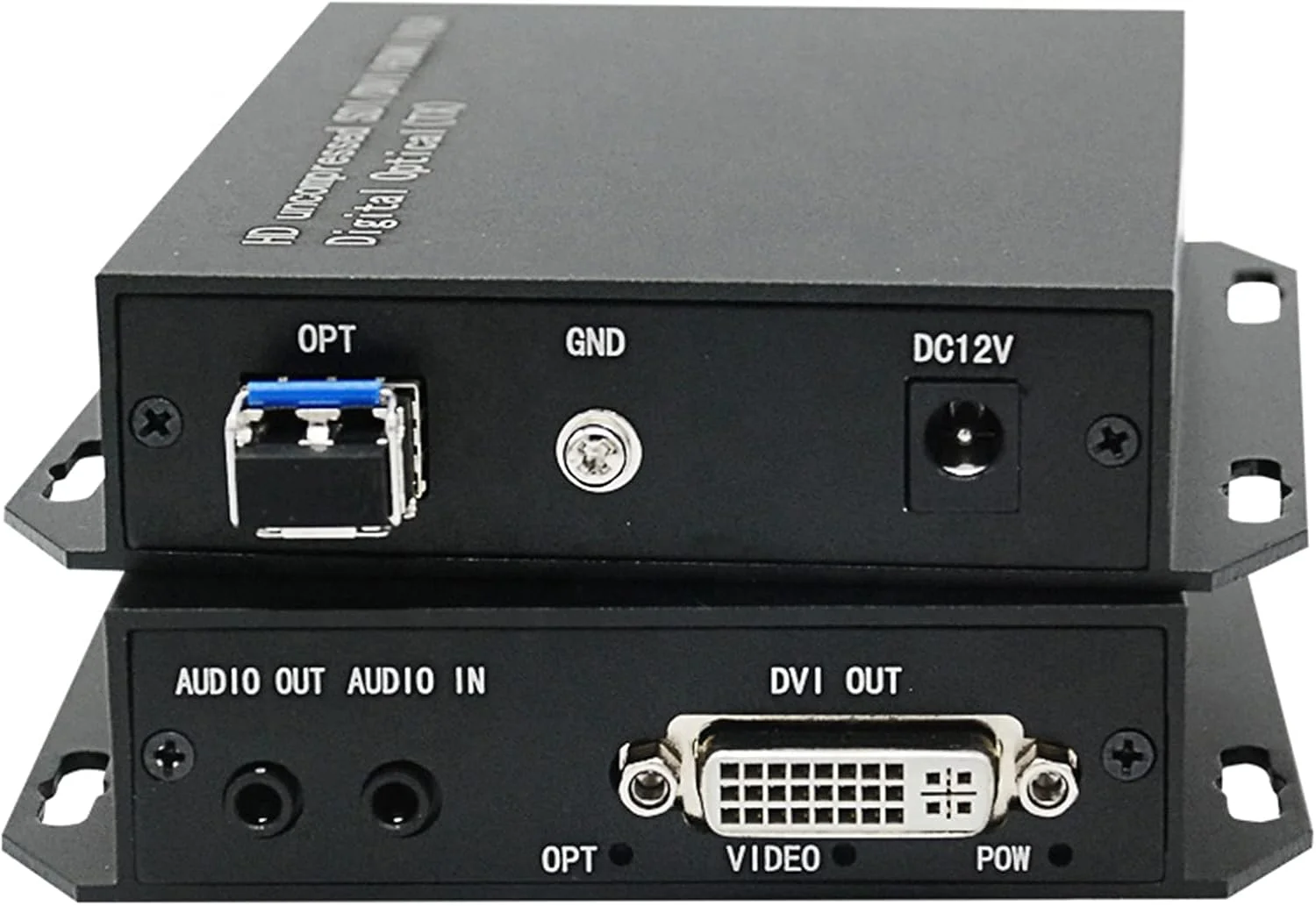 فرستنده و گیرنده صوتی و تصویری مینی ORIVISION HD DVI با مسافت انتقال 20 کیلومتر، تبدیل DVI به فیبر نوری LC