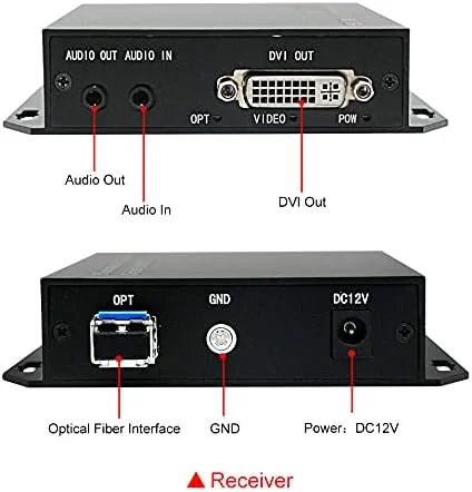 فرستنده و گیرنده صوتی و تصویری مینی ORIVISION HD DVI با مسافت انتقال 20 کیلومتر، تبدیل DVI به فیبر نوری LC