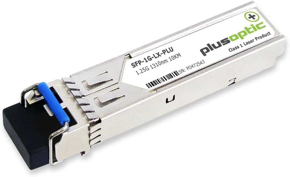 فرستنده و گیرنده 1.25G، SFP، 1310nm، 10KM، کانکتور LC برای SMF با DOM | PlusOptic SFP-1G-LX-PLU