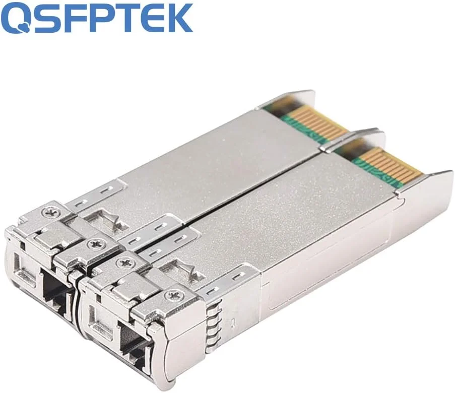 یک جفت فرستنده و گیرنده دو طرفه 10G SFP+، ماژول تک حالته 10 گیگابیتی SFP LC، مینی جی‌بی‌آی‌سی دو جهته برای Cisco SFP-10G-BXD-I (1330nm-TX/1270nm-RX) / SFP-10G-BXU-I (1270nm-TX/1330nm-RX)، 10 کیلومتر، با DDM
