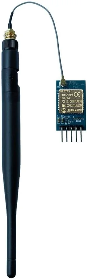 ماژول فرستنده و گیرنده دو حالته 868/915 مگاهرتز LoRaWAN® و اختصاصی مدل RYLR993_lite RYLR993 دارای گواهینامه FCC CE MIC NCC