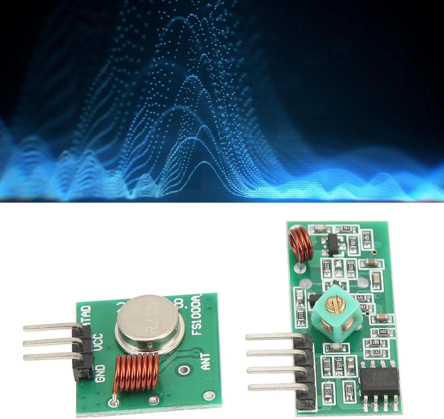ماژول گیرنده فرستنده احیا کننده، ماژول فرستنده بی سیم فرکانس بالا PCB مقاوم در برابر سایش نصب ساده برای دزدگیر