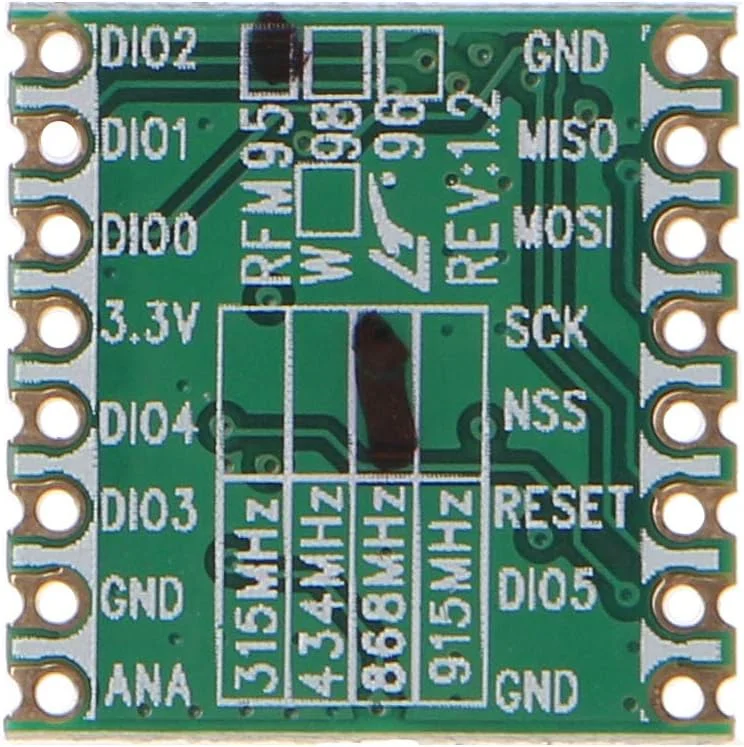 ماژول فرستنده و گیرنده بی سیم RFM95 RFM95W SX1276 LoRaTM