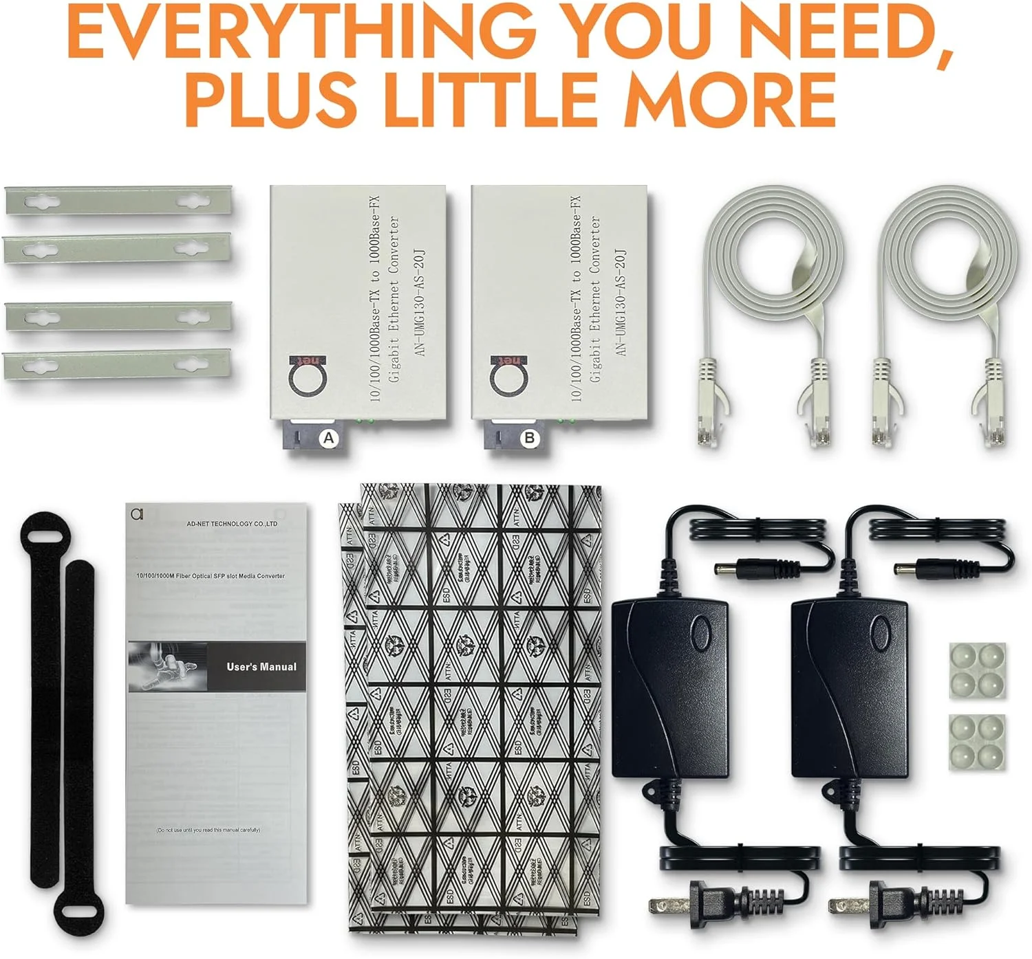 مبدل رسانه گیگابیتی تک حالته SC WDM تک فیبر - ماژول فیبر داخلی 20 کیلومتر - به UTP Cat5e Cat6 10 100 1000 RJ-45 - حسگر خودکار سرعت گیگابیت یا اترنت سریع - 1 جفت